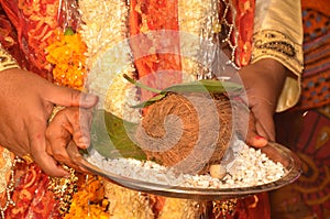 Saat phere of Bengali Indian marriage