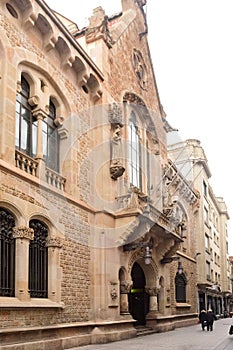Sabadell central bank headquarters, Caixa de Sabadell, Sabadell, Barcelona province, Catalonia, Spain photo