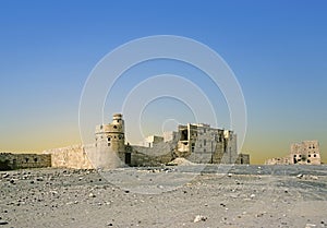 Sabaean Wall on Diga Ruins at Marib, Yemen