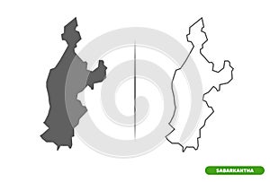 Sabarkantha District of Gujarat State map