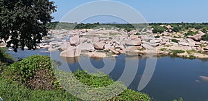 Sabarmati river Gujarat India and forest