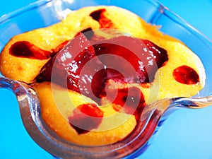 Sabayon with peaches