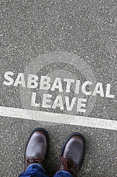 Sabbatical leave break sabbath job stress burnout business concept photo