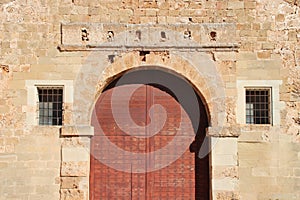sabbionara rampart in chania in crete - greece