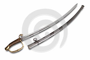 Saber (sabre) of British officer photo