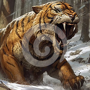 Saber-tooth tiger