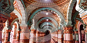 Sabha Mandap of famous Mysore Palace photo
