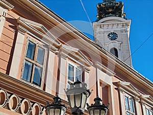 Saborna church (church of the holy great-martyr george ) in city center of Novi Sad, Serbia