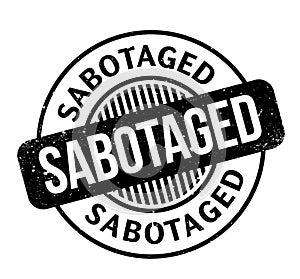 Sabotaged rubber stamp