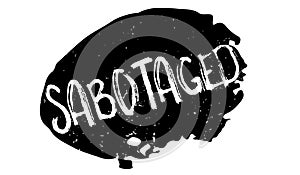 Sabotaged rubber stamp