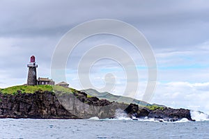 Sabtang Lighthouse fronting the shore at Batanes, Philippines