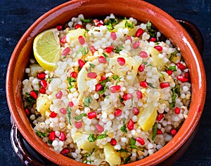 Sabudana khichdi -sago pearl meal photo