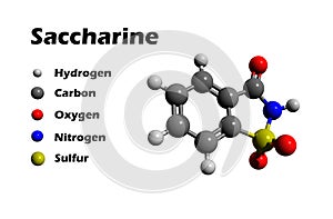 Saccharin 3D model photo