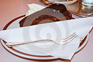 Sacher cake close up shoot