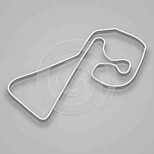 Sachsenring Circuit for motorsport and autosport. Template for your design