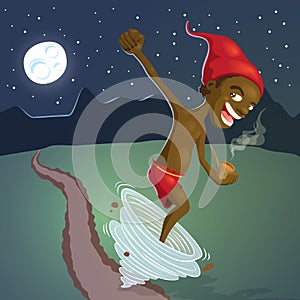 Saci, one-legged rowdy boy