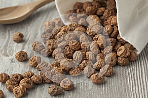 Sack with tiger nuts photo
