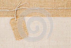 Sackcloth tag pricing photo