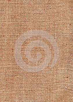 Sacking texture. Patterned fabric. Natural textile. Empty fabric background