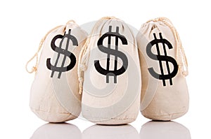Sacks full of money