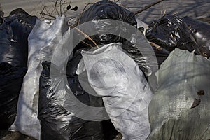 Sacks of garbage