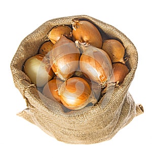 A sacks with onion