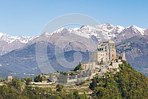 Sacra di San Michele abbey in northern western Italy