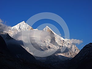 Sacral Himalayas. Bhagirathi III peaks