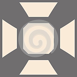 Sacral and geometric pattern for a tile photo