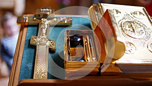 The sacrament of baptism. Attributes of an Orthodox priest for baptism