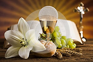 Eucharist, sacrament of communion background