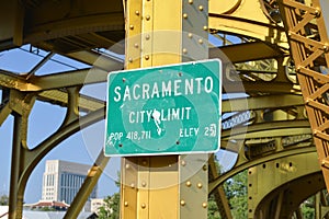 Sacramento City Limit Sign