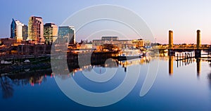 Sacramento skyline at night