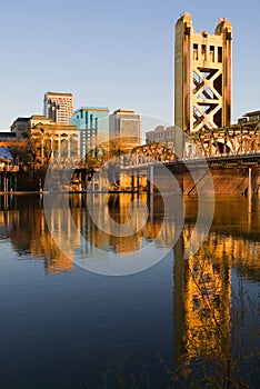 Sacramento at sunset photo