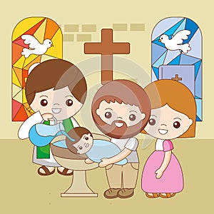 Sacraments of christianity cartoons