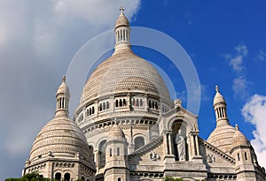 Sacre Coeur Basilica in Paris, France.