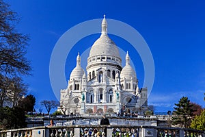 Sacre Coeur, blue skies