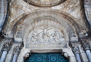 Sacre Coeur Cathedral Artwork above Entrance