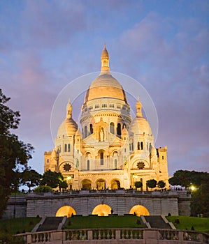 Sacre Coeur Cathedral at Night