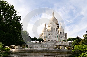 The Sacre Coeur Montmartre in Paris, France