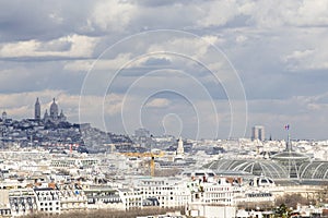 Sacre Coeur, Paris from the Tour Eiffel