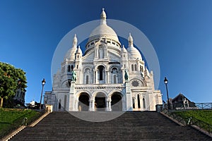 Sacre coeur at the submit of Montmartre, Paris