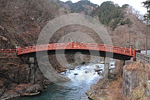 The sacred bridge (Shinkyo bridge) in Nikko