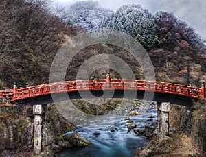 The sacred bridge, Shinkyo at Nikko Japan