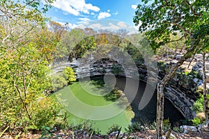 Sacred Cenote in Chichen Itza photo