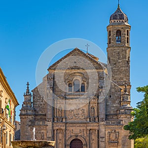The Sacred Chapel of El Salvador and the Plaza de Vazquez de Molina, Ubeda, Jaen Province, Andalusia, Spain photo