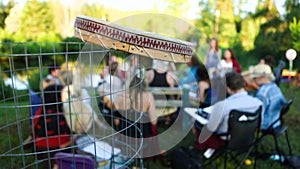 Sacred drums at spiritual singing group.