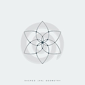 Sacred geometry, flower of life or lotus flower