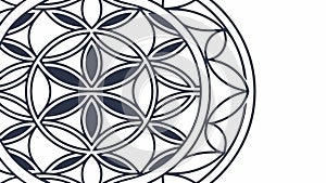 Sacred Geometry Flower of Life Pattern, vector design Generative AI