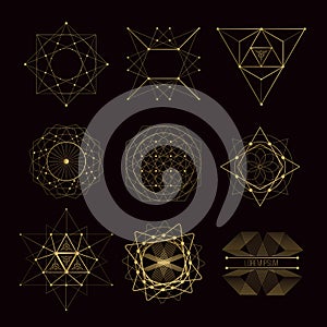 Sacred geometry forms photo